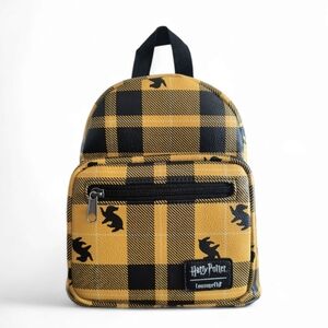 Loungefly Harry Potter Hufflepuff Plaid Mini Backpack